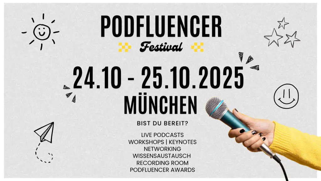 Podfluencer Festival banner ticket